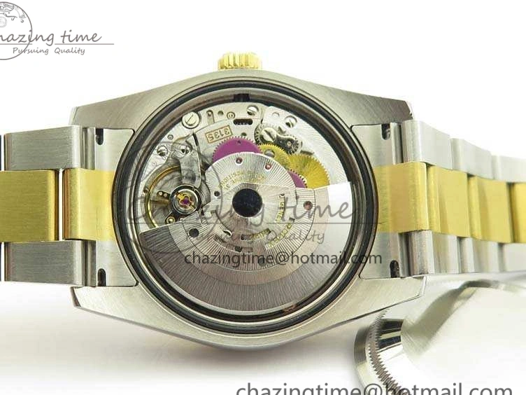 116234 36mm Oyster DJF YG Datejust Edition 1:1 Bracelet V2 Dial On SA3135 Fluted SS White Best Com 1129